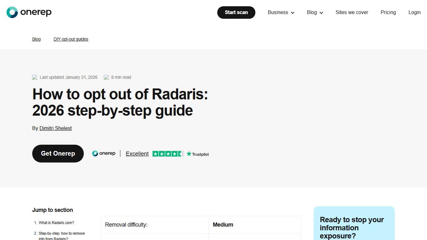 How To Opt Out Of Radaris: 2026 Step-by-step Guide